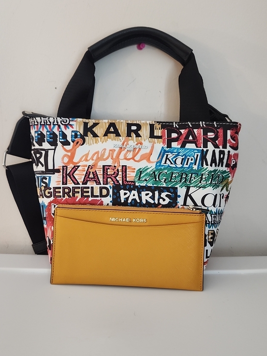 Karl Lagerfeld Handbags - Karl Lagerfeld Paris Amour Crossbody w/Free Michael Kors Card Holder/Wallet